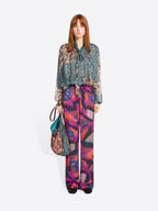 Elasticated Moirﾨﾦ Pants